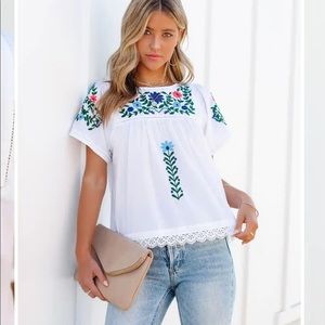 Vici Jakota Cotton Embroidered baby doll too